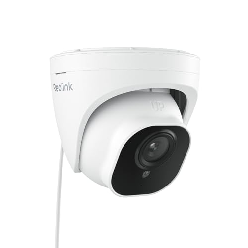 Reolink 5MP PoE Camara Vigilancia Exterior con Detección Personas/Vehículos IP Domo Cámara Seguridad IP67 Impermeable, Grabación de Audio, con Ranura para Tarjeta SD RLC-520A