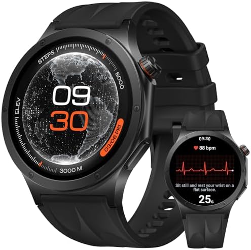 OPPO Watch X3 Smartwatch, Batería 16 Días, Control Salud, Obsidian Black