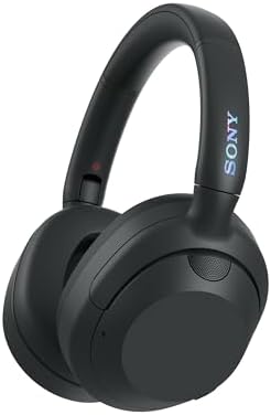 Sony ULT Wear Auriculares inalámbricos con Noise Cancelling, ULT Power Sound, Ultimate Deep Bass, Mismo procesador Que los WH-1000XM5, Llamadas nítidas, 30 Horas de batería, iOS y Android, Negro