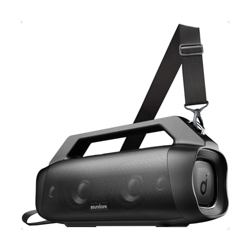 Soundcore Motion Boom Plus Altavoz Bluetooth Potente, Sonido de 80 W, 20 Horas de reproducción, IP67, Resistente al Agua y al Polvo, Tipo C, EQ, Bluetooth 5.3, Altavoz portátil