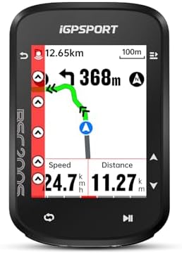 iGPSPORT BSC200S GPS Bicicleta, Navigazione Percorso Colori Schermo Funzione Guida Continua Rilevamento Movimento Navigazione One-Touch Compatibile Radar Intelligente Fanale Posteriore
