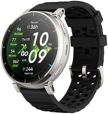 Amazfit Active 3 Premium Reloj Inteligente GPS Running, Pantalla AMOLED 1,32" Zafiro, Batería de 12 Días, 4GB, NFC, Mapas Offline, 170+ Modos de Entrenamiento, 5 ATM, Smartwatch para Android iPhone