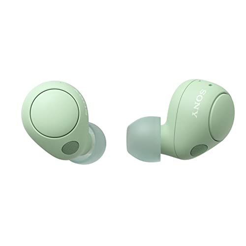 Sony WF-C700N Earbuds Inalámbricos, Bluetooth, Cancelación de Ruido (Pequeños, Ligeros y con conexión multipunto, IPX4, hasta 20 HR de batería, Carga Rápida, iOS & Android) Verde Menta
