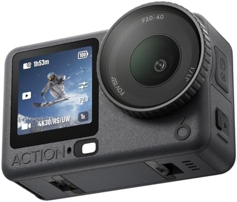 dji Osmo Action 6 Pack Estándar, cámara de acción con Sensor Cuadrado de 1/1.1 Pulgadas, Apertura Variable, batería de 4 Horas, cámara de acción 8K Ideal para capturar Momentos emocionantes