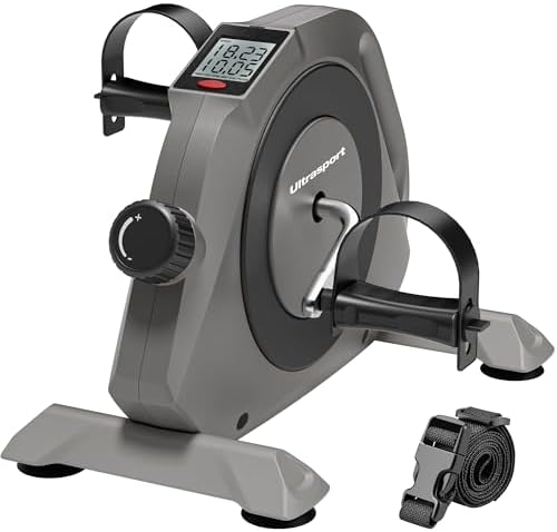 Ultrasport Mini Bike, Compact Exercise Bike, Arm and Leg Exerciser, Pedal Exerciser, Ideal for Seniors