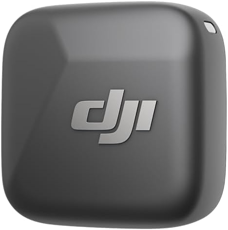 dji Mic Mini Transmisor (Infinity Black), superligero, Sonido Lleno de Detalles, OsmoAudio, cancelación de Ruido, micrófono inalámbrico para cámaras/iPhone/Android, Vlogs, Streaming