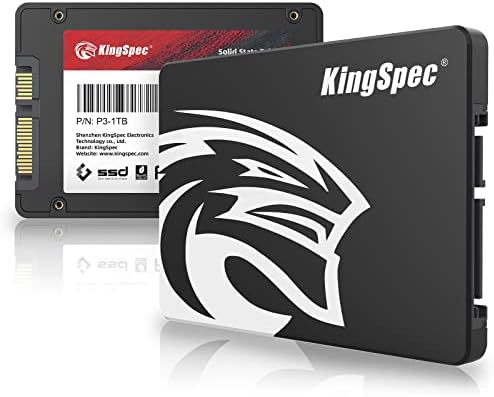 Kingspec SSD 1TB SATA III 6Gb/s 2,5" TLC 3D NAND Flash Disco Duro Interno - Lectura de Hasta 570 MB/s Para Escritorios/Computadoras Portátiles/Todo en Uno