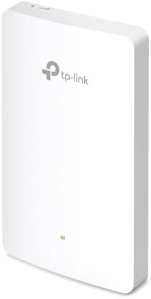 TP-Link EAP615-Wall – Punto de Acceso WiFi 6 AX1800 de Pared, 4 Puertos Gigabit (1 Uplink + 3 Downlink con PoE Passthrough), Gestión Centralizada Omada SDN