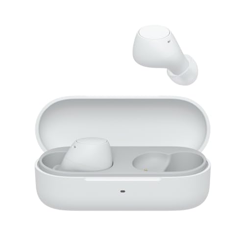Sony WF-C510 Wireless Bluetooth Headphones, Small, with Multipoint Connection, Ambient Sound Mode, IPX4, Spotify Tap, Fast Charge, 22 HR Battery, iOS & Android - White