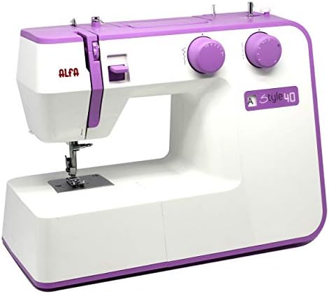 ALFA Máquina de Coser, Style 40, Morada, 31 Puntadas, 30 x 19 x 41 Cm, Accesorios Incluidos