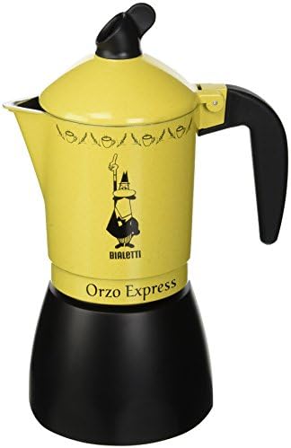 Bialetti Moka Orzo Express, Cebada Cafetera Italiana Espresso, Aluminio, 4 Tazas